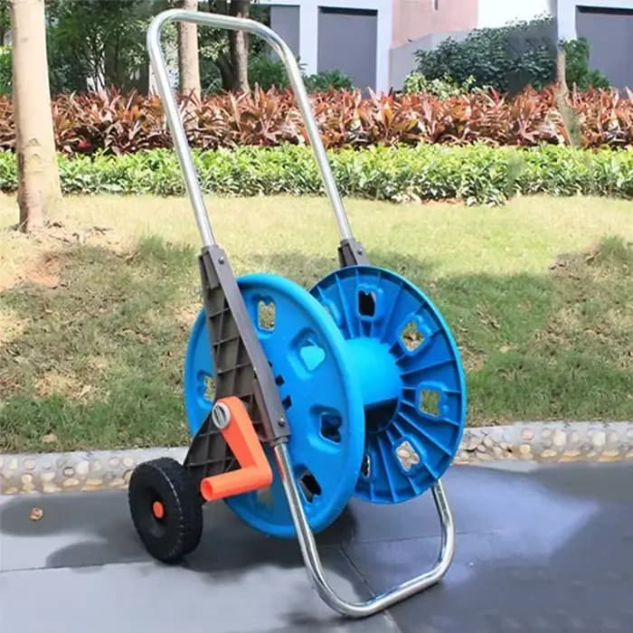 Chariot de dévidoir de tuyau d'arrosage portable, chariot de tuyau à poussée manuelle, capacité de t
