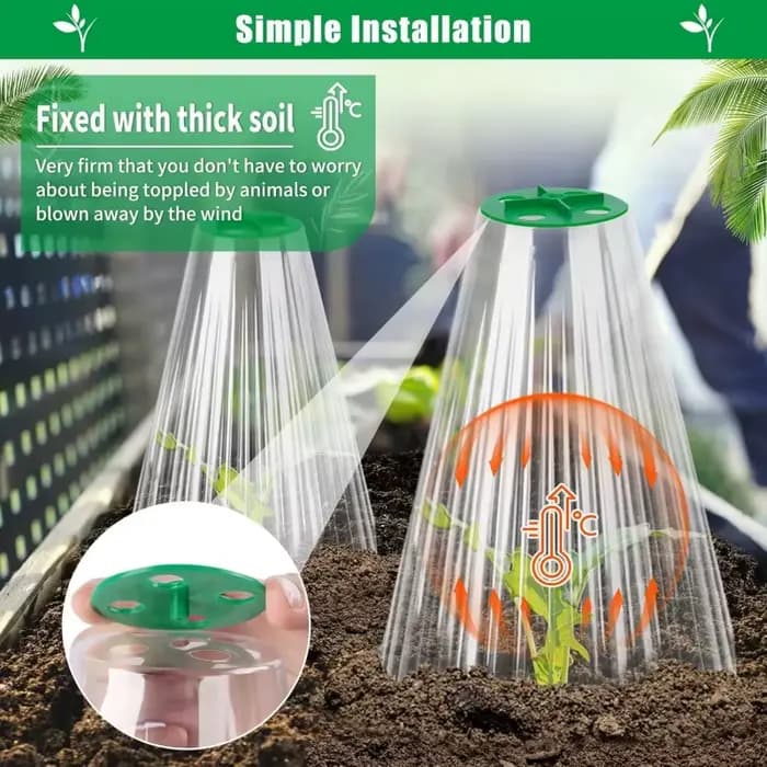 5/10 PIÈCES Protège-plantes anti-limaces pour légumes, protège-plantes pour semis, accessoires de ja
