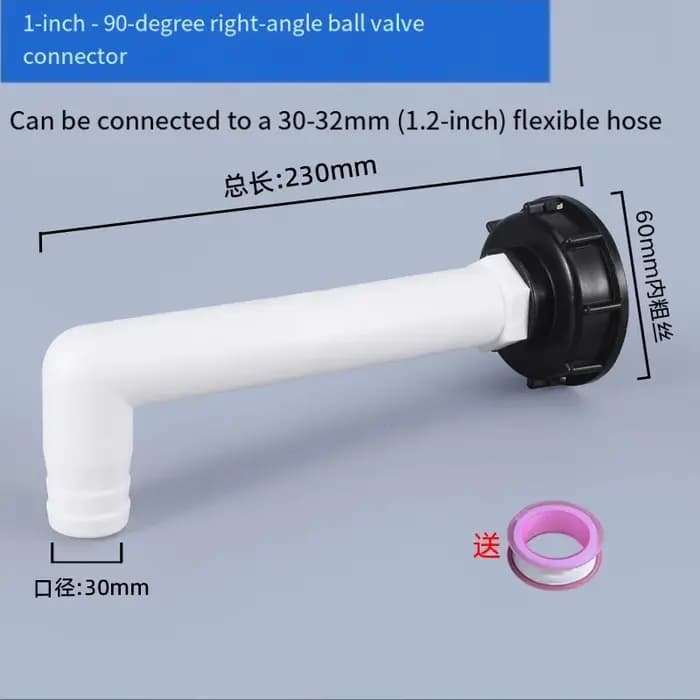 Raccords de réservoir IBC en plastique épais