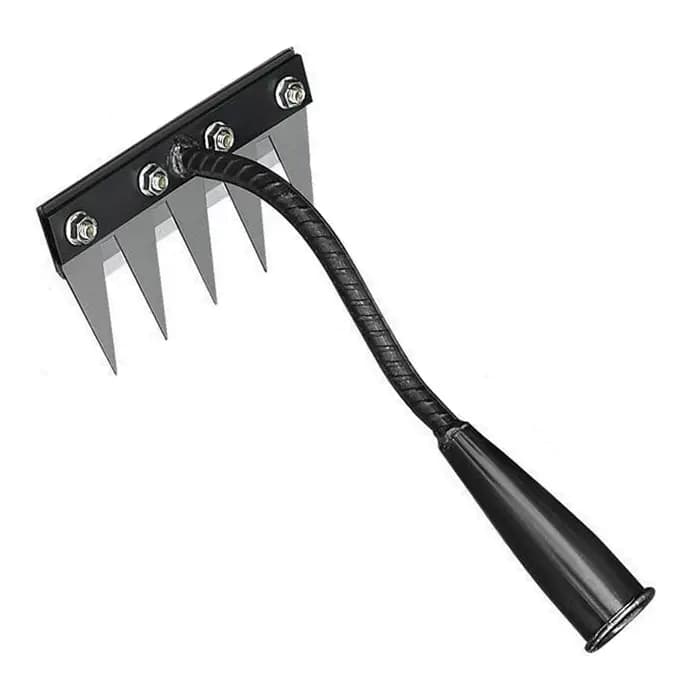 Râteau de désherbage de jardin à 8/7/6/5 dents, houe de jardinage en métal robuste, outil agricole p