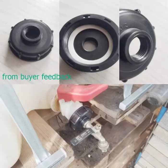 Connecteur adaptateur de réservoir Ibc Durable, 1 pièce, capuchon fileté grossier S60X6, filetage fe