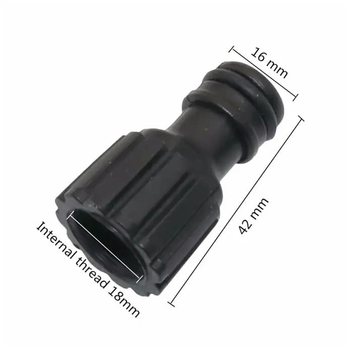 Accessoires de pompe à eau 18mm M18 à filetage mâle 1/2 "3/4"