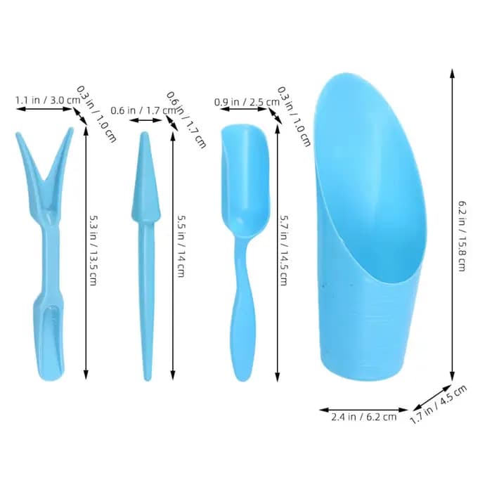 4 pièces/ensemble, pelle à seau en plastique Durable, cylindre de culture en pot, plante à viande, p