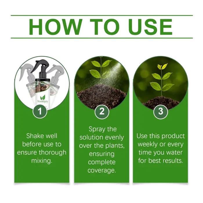  Engrais concentré Moonspry pour fleurs, succulentes, plantes vertes, pelouses, renforce la résistance des plantes, spray de croissance des plantes 100ml