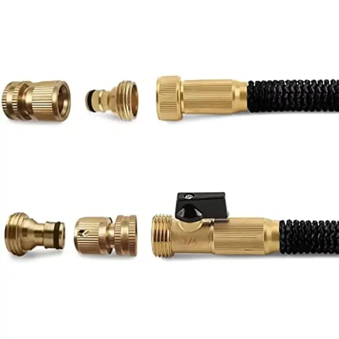 Adaptateur de tuyau d'arrosage en laiton massif, connecteur coudé à 90 degrés de 3/4 pouces et conne