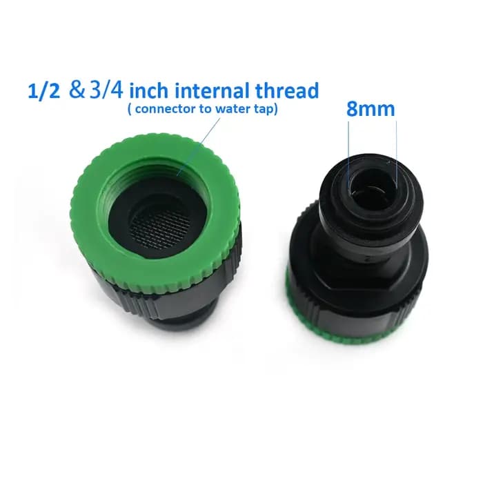 2 ''3/4" femelle BSP jardin tuyau d'entrée d'eau rapide connecteur de robinet adaptateur de raccord pour système de pul