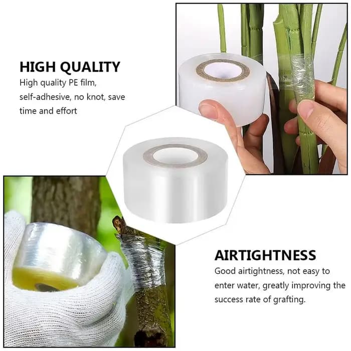 Ruban de greffage auto-adhésif extensible pour arbres fruitiers, plantes de pépinière, semis, vignes