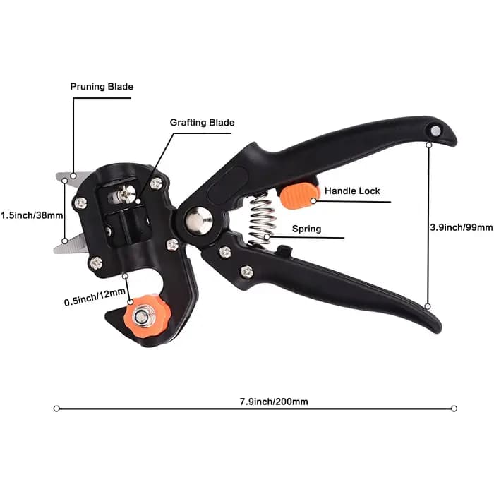 Sécateur de greffage de boîte à outils rouge professionnel
