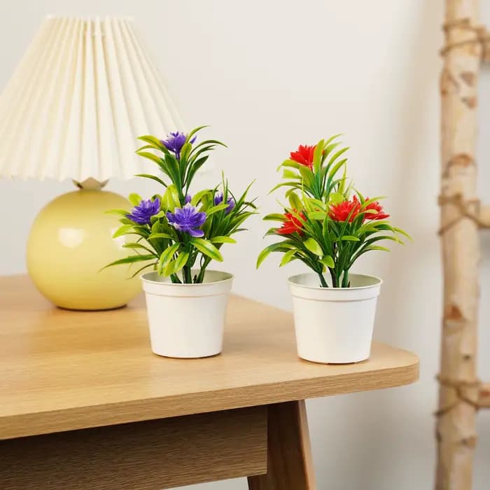 Bonsaï Vert Artificiel en Pot pour la Décoration Intérieure Plantes Artificielles