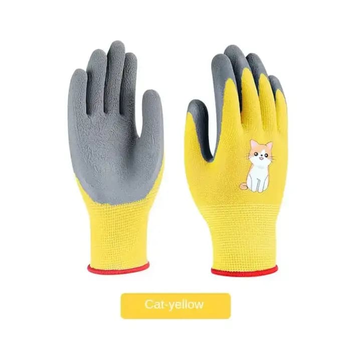 Gants de travail de jardin imperméables et durables pour enfants