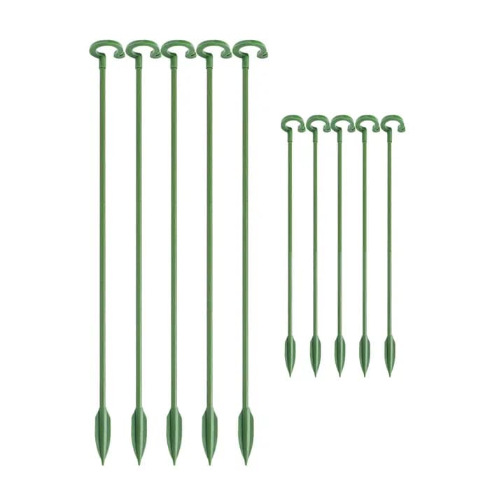 Supports de plantes en plastique réutilisables, support de fleurs, outil de protection en fibre, fou