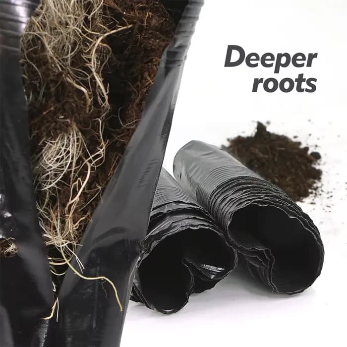 Grands pots ronds pour plantes de jardin, jardinière de culture avec trous de proximité, plastique,