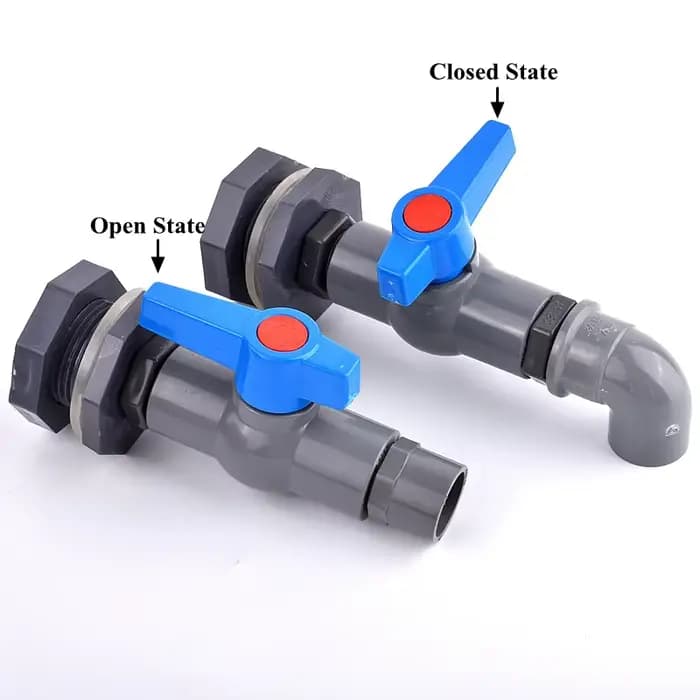 1 ensemble 1/2 "3/4" 1 "PVC Aquarium connecteur de réservoir de poisson entrée tuyau de vidange d'ea