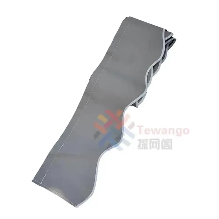 Tissu de remplacement pour auvent gris clair personnalisé, toile d'ombrage 450D de haute qualité, im