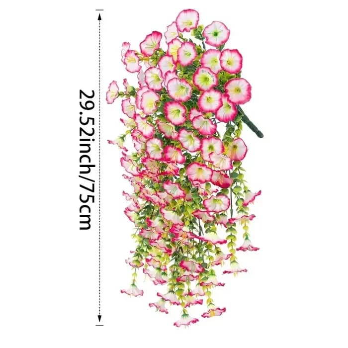Fleurs suspendues artificielles durables de gloire du matin