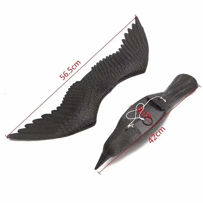 Faux faucon volant 3D, leurre répulsif d'oiseaux, lutte antiparasitaire, épouvantail de jardin, orne