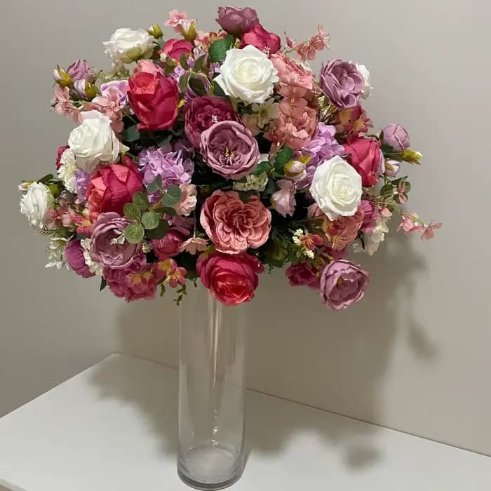 Nouvelles boules de fleurs esthétiques de 80CM de haut