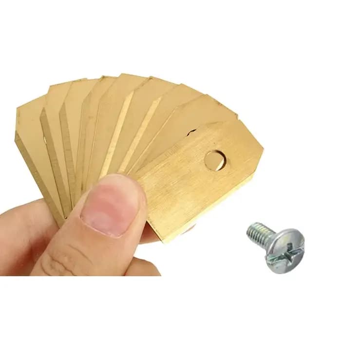 Lame de rechange pour Robot de pelouse, 35x18x0.6mm, argent et or, pour Gardena Husqvarna Automower,