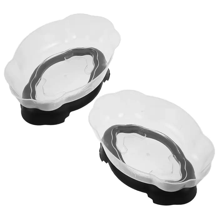 Lot de 2 pots de fleurs transparents en forme de lotus, pour nénuphars, culture hydroponique, conteneur pour plantes d'intérieur, bureau, balcon