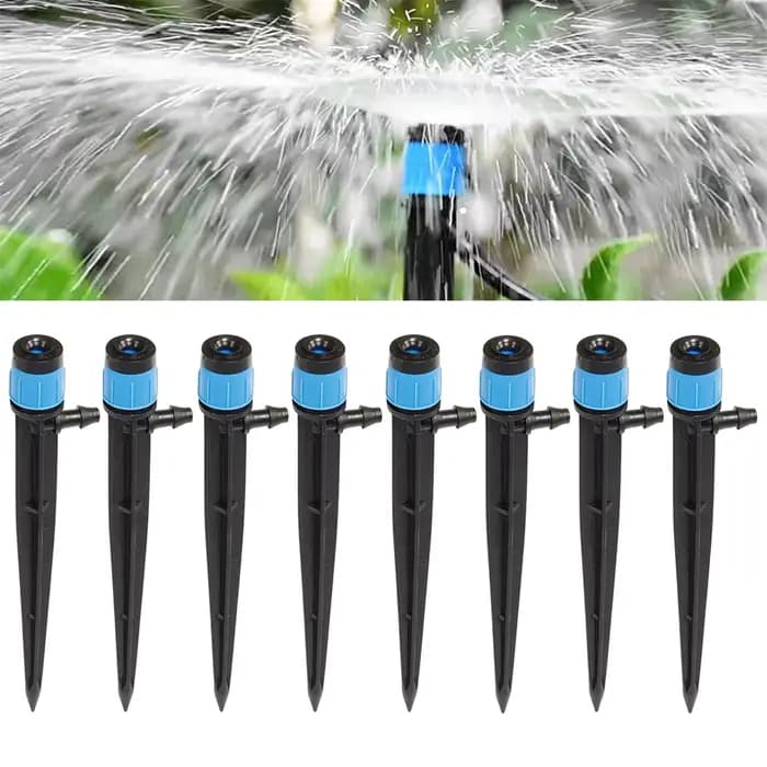 Buse d'arrosage de jardin, 10 pièces, goutteur de diffusion, système d'irrigation pour tuyau de 4/7m