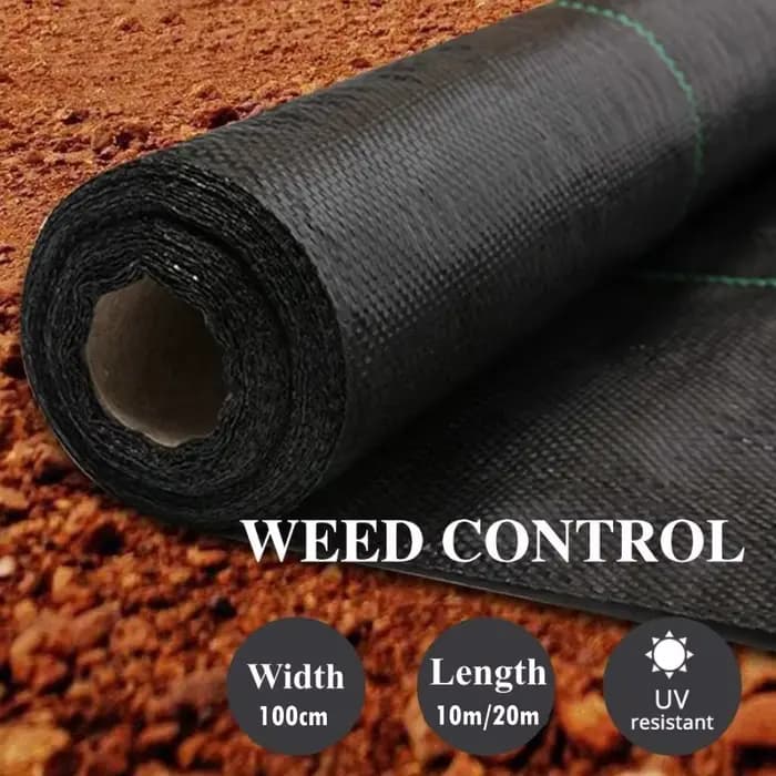 Tissu Anti-herbe agricole PE 10M/20M, tapis de barrière contre les mauvaises herbes orientés à la fe