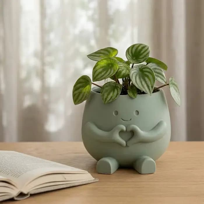 Pot de fleurs en résine en forme de tête de fleur mignon, pour intérieur et extérieur, design unique, pot de jardin en forme de chaise, décoration maison et jardin