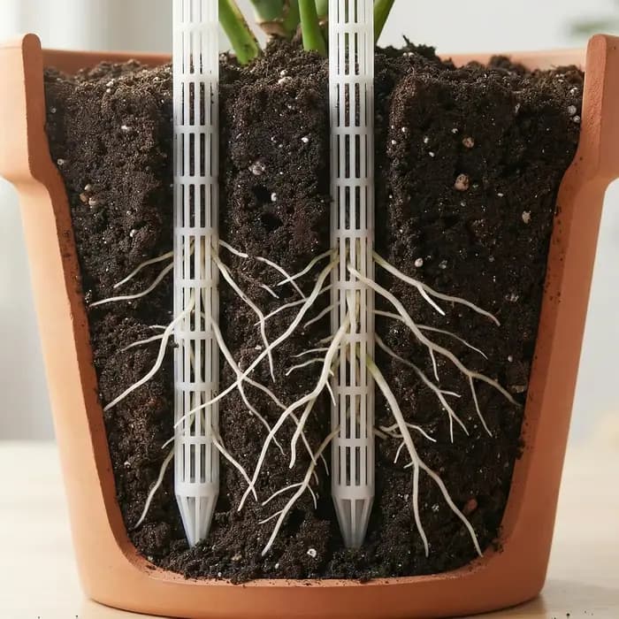 Tube d'aération pour Bonsaï – Tige de ventilation en plastique respirant pour drainage du sol