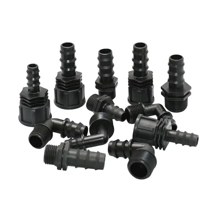 Connecteur de tuyau en plastique, filetage 1/2 3/4 1 pouce à 16/20/25mm, raccord de tuyau en plastiq