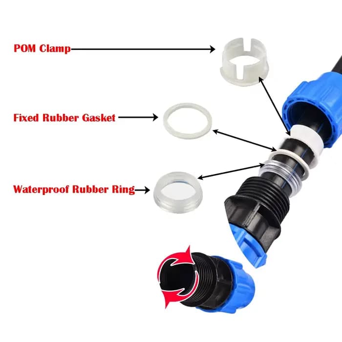 Séparateur d'eau du robinet en PVC PE, 20/25/32/40/50mm, connecteur de Valve en plastique, tuyau d'i