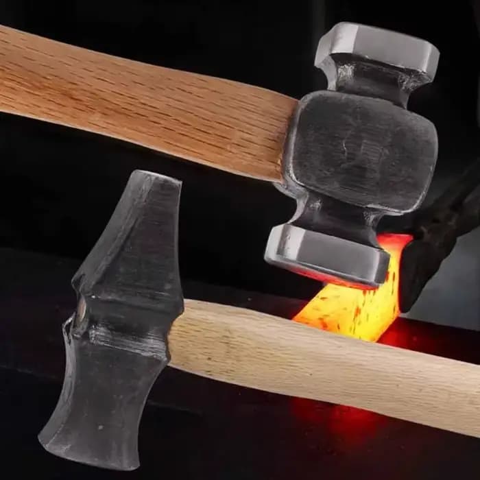 Accessoires pour outils forgés à la main avec poignées en bois pour usage domestique