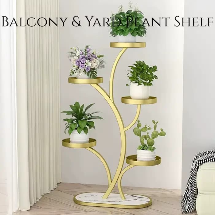 Étagères de rangement pour plantes de terrasse, serre, présentoirs décoratifs en métal, meubles de terrasse dorés pas chers, offre de mobilier de patio