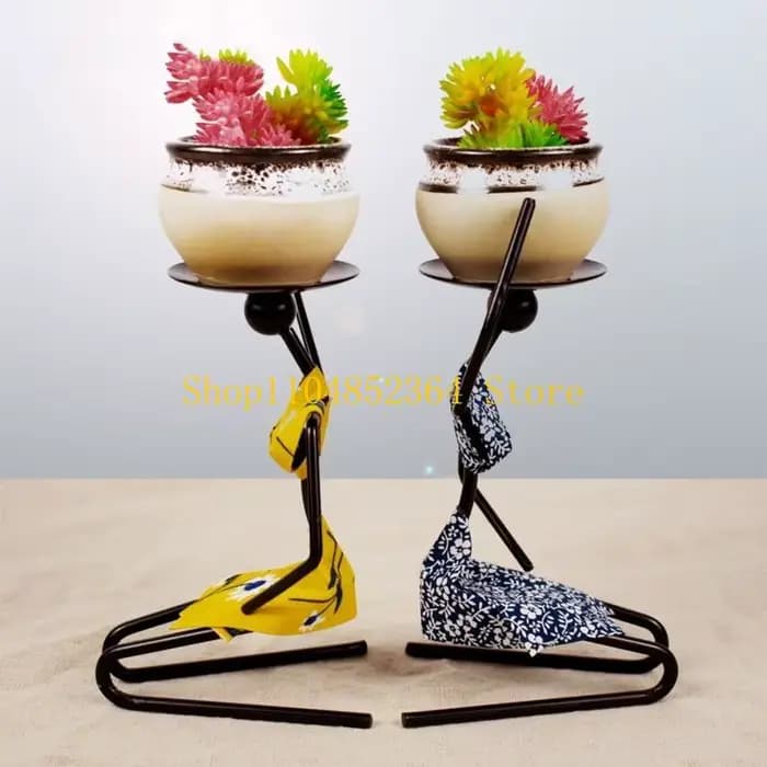 Pot Anti-déformation 652F, Pot fleur en fer exquis pour africaine pour balcon