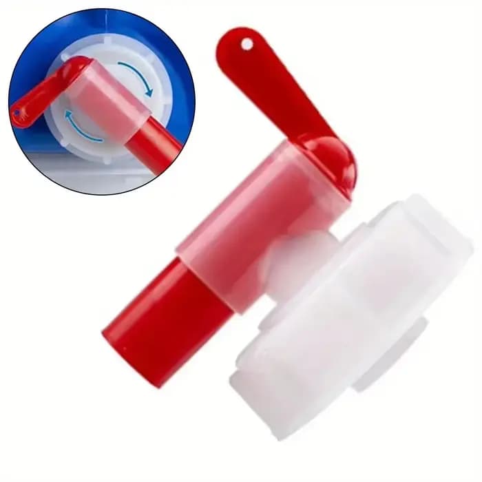 Robinet DN40 40mm pour solution nutritive horticole, robinet en plastique rouge et blanc, robinet de