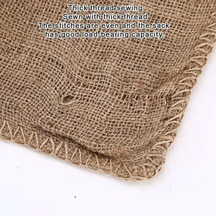 Sacs réutilisables en toile de jute pour le jardinage, la plantation, le stockage des aliments, les