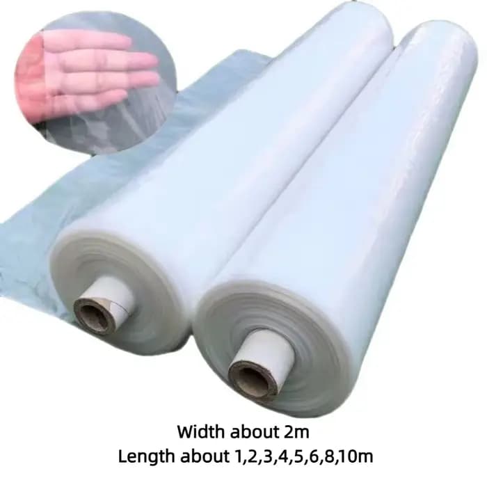 Film de protection Transparent en plastique pour serre, anti-poussière, Polytunnel PE, couverture de maison chaude, accessoires de jardin