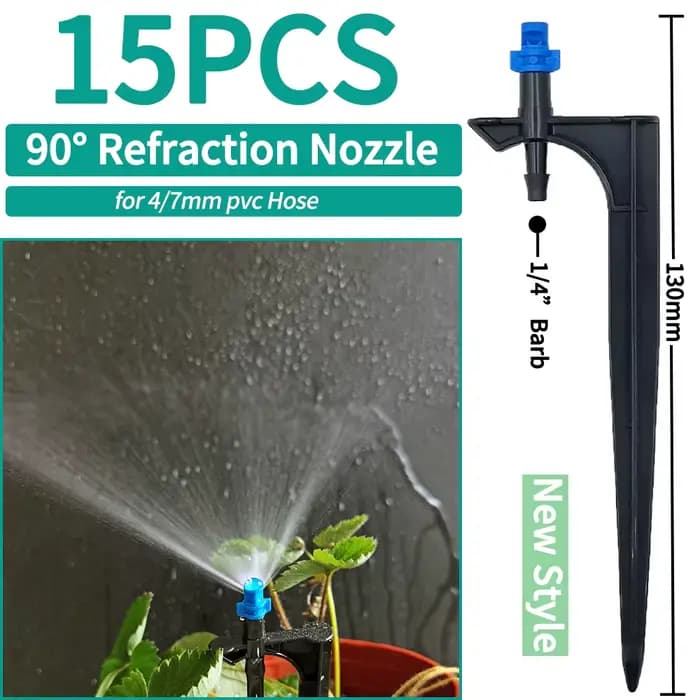 Oasis 15 pièces arrosage de jardin goutte à goutte arroseur buse de brumisation sur piquet goutteur