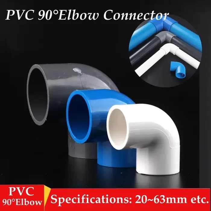 Connecteur coudé à 90 degrés en PVC, 20 25 32mm, 5 pièces/lot, outils de bricolage pour Aquarium, ad