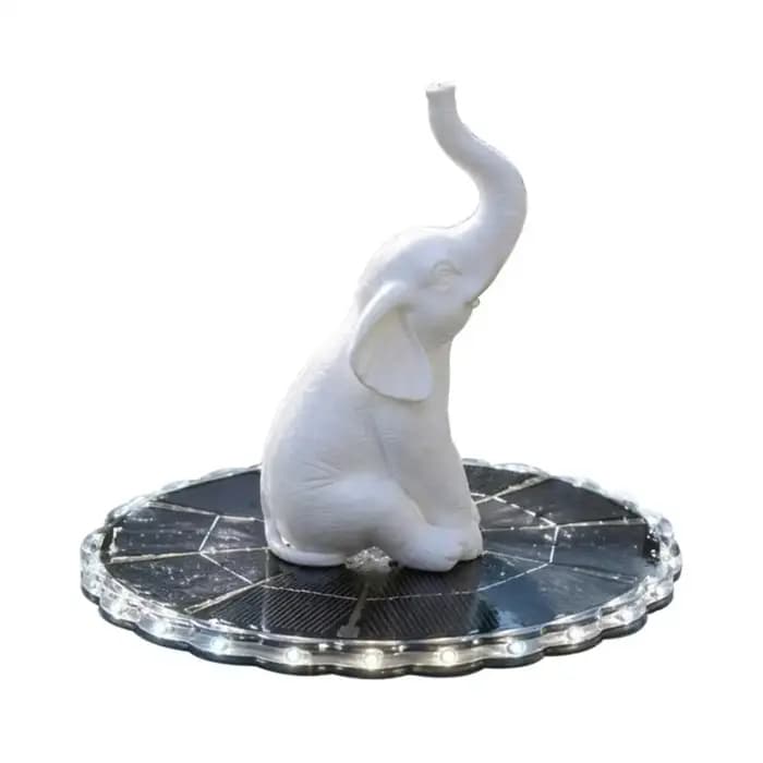 Fontaine solaire d'extérieur pour jardin, fontaine solaire avec lumières LED, fontaine flottante pour bain d'oiseaux, pompe solaire pour bassin de jardin