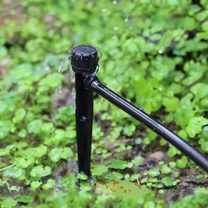 20 pièces Micro barboteur goutte à goutte Irrigation réglable émetteurs pieu goutteur d'eau terres a