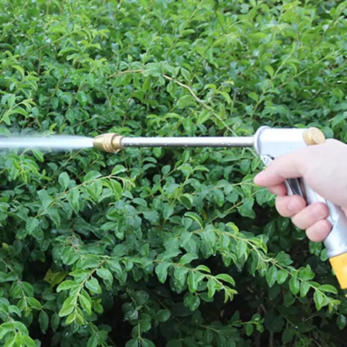 Pistolet pulvérisateur de jardin haute pression réglable avec buse en laiton robuste pour arrosage d