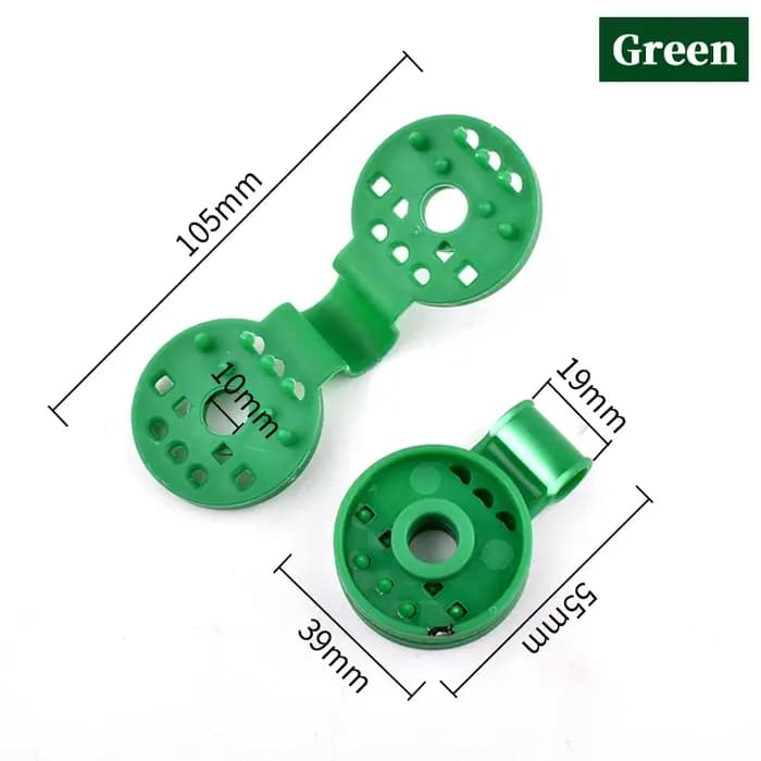 Clip pour tissu d'ombrage vert