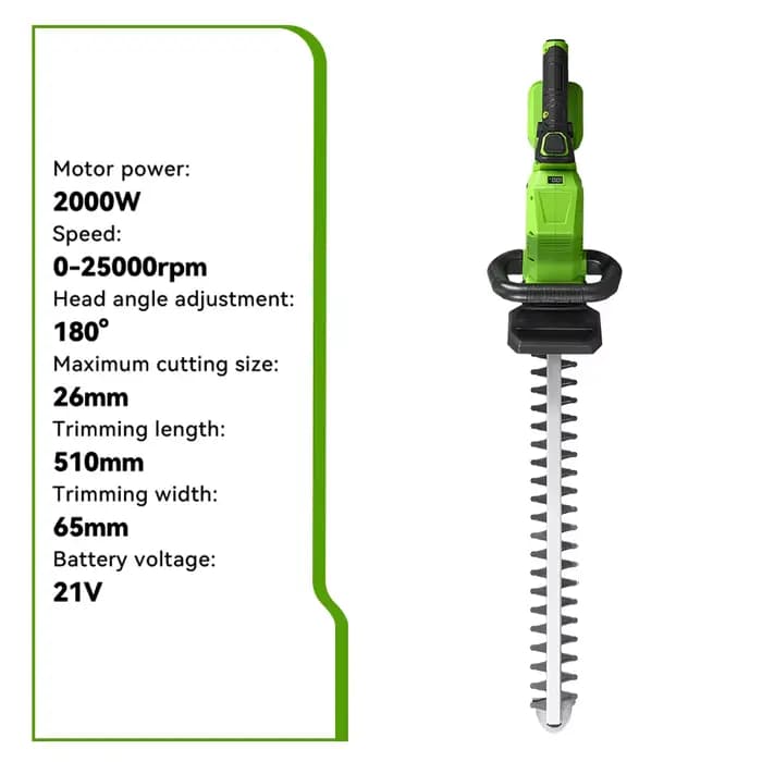 ONEGREEN 2000W taille-haie électrique sans fil 25000 tr/min multifonctionnel pelouse jardin taille outils électriques pour Makita batterie broche