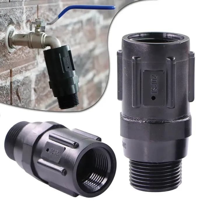 Brûleur à pression préréglée, raccords de système d'irrigation, eau entrante, arrosage de jardin, fi