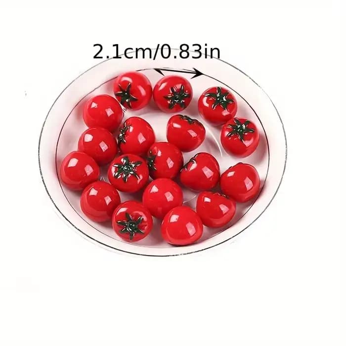 10 pièces bricolage Mini modèle de tomate ornements bricolage accessoires artisanat d'art approvisionnement décoration de la maison parfait bijoux à bricoler soi-même artisanat artisanat d'art