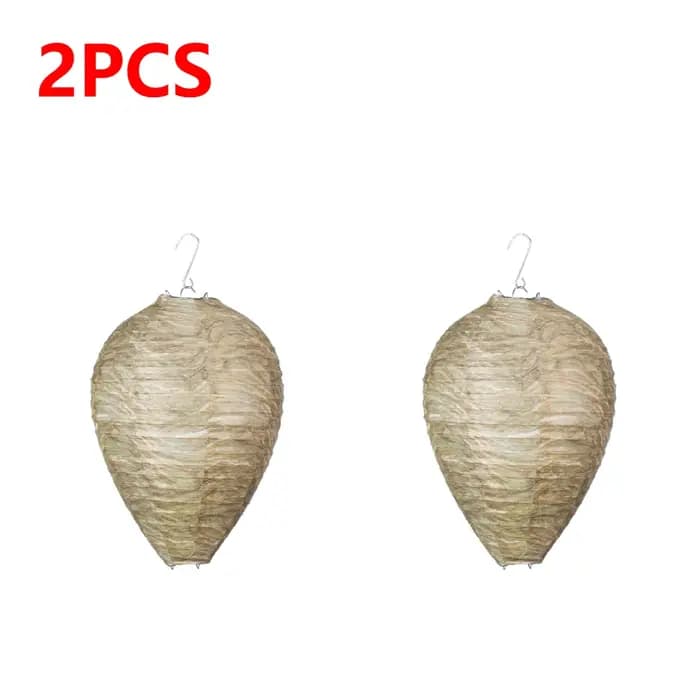 Nid de guêpes 11x8.7 pouces leurre frelons dissuaseurs Non toxique faux nid abeille