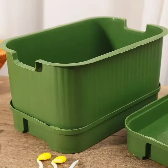 Pot de plantation en plastique pour germination domestique, 1 à 3 pièces, germes de haricots jaunes, germes de haricots mungo, jardin, culture hors sol, Pot de semis