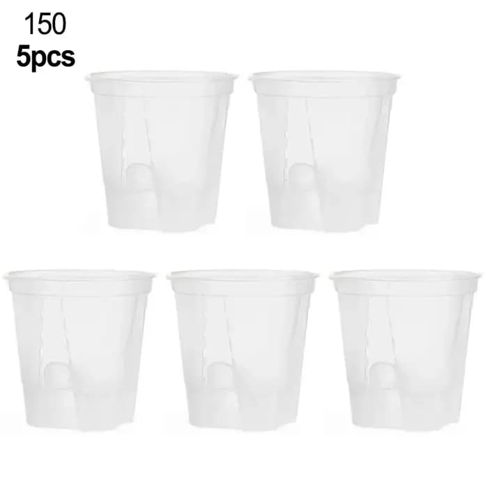 Pots de pépinière en plastique Transparent avec soucoupe