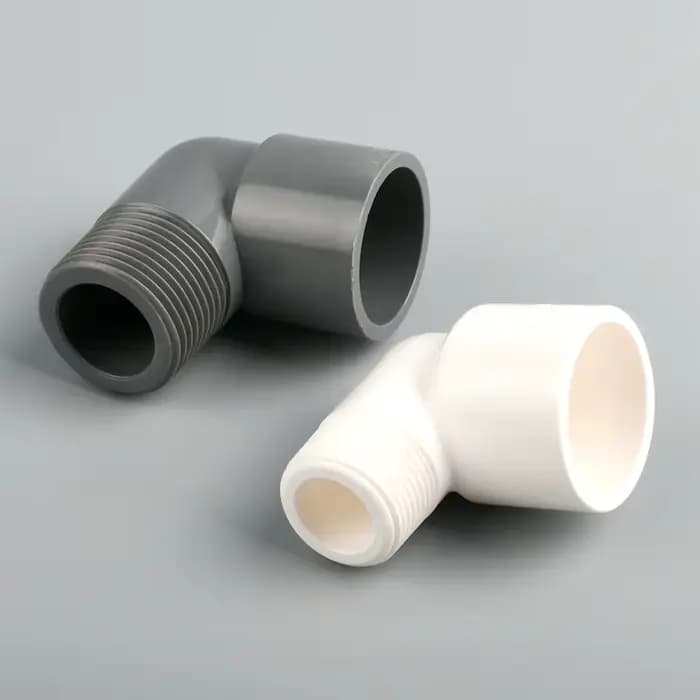 Connecteurs coudés en PVC à filetage mâle de 20/25/32mm à 1/2 "3/4" 1 ", 1 à 8 pièces, pour système