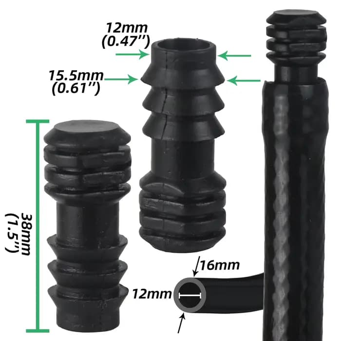 SPRYCLE 10 pièces 16mm raccords connecteur droit Micro Irrigation goutte à goutte 1/2 ''PE tuyau tuy