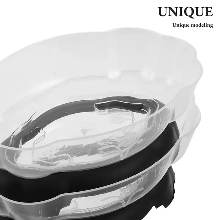 Lot de 2 pots de fleurs transparents en forme de lotus, pour nénuphars, culture hydroponique, conteneur pour plantes d'intérieur, bureau, balcon